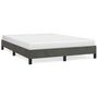 Voir la diapositive 2 : VIDAXL Cadre de lit sans matelas gris fonce 140x190 cm velours