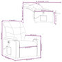 Voir la diapositive 6 : VIDAXL Fauteuil de massage inclinable electrique Vert fonce Tissu