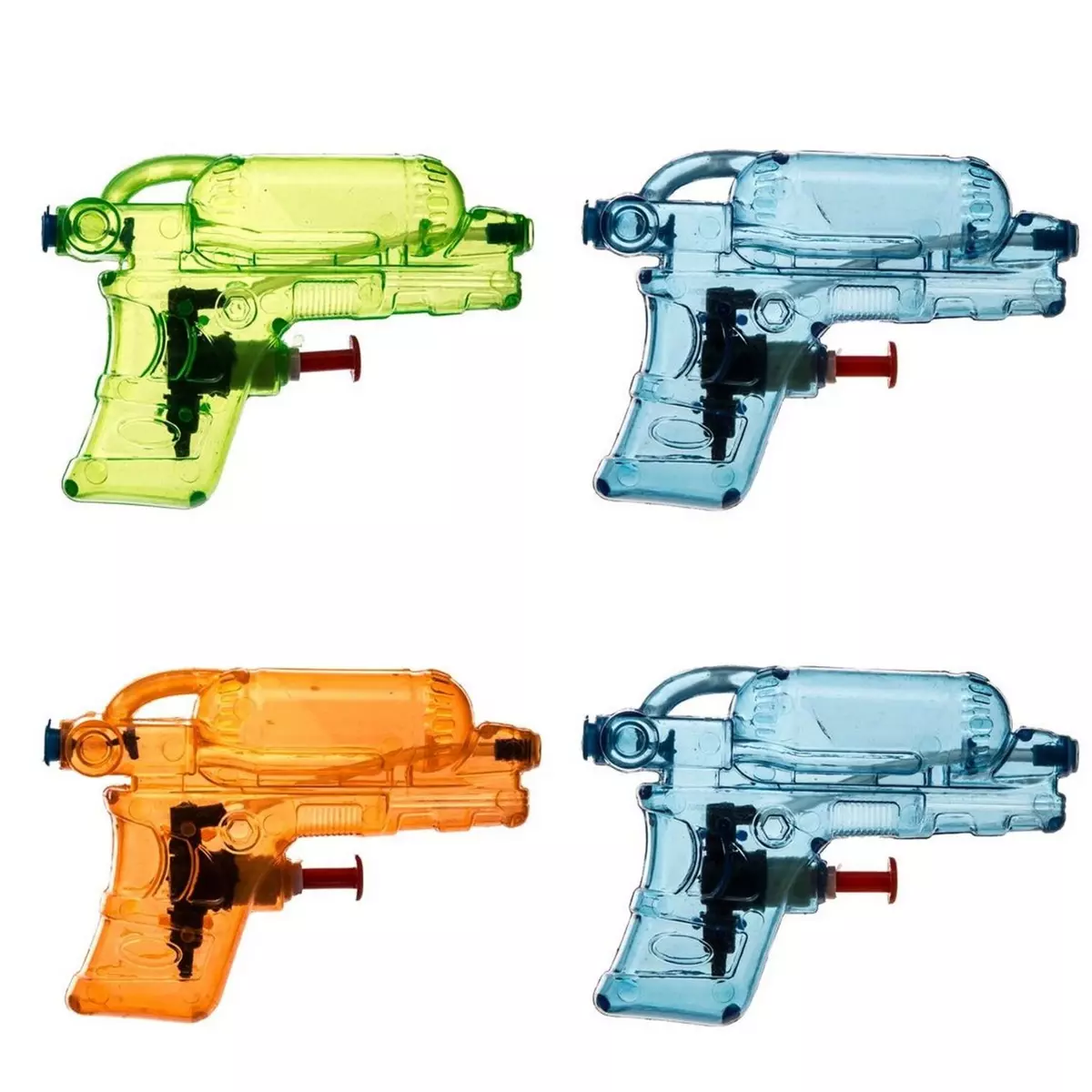 Be Toys 4 Pistolets à eau - Multicolore