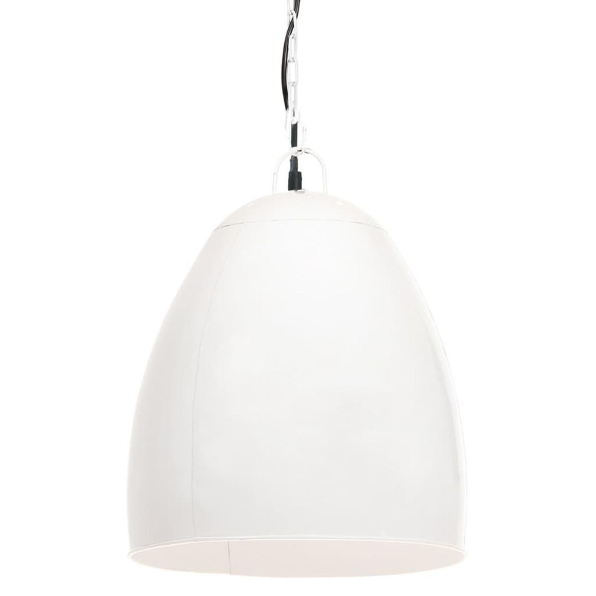 VIDAXL Lampe suspendue industrielle 25 W Blanc Rond 42 cm E27