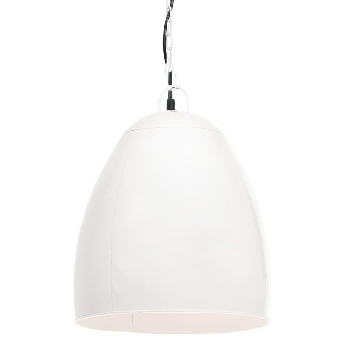 VIDAXL Lampe suspendue industrielle 25 W Blanc Rond 42 cm E27
