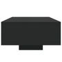 Voir la diapositive 6 : VIDAXL Table basse avec lumières LED noir 85x55x31 cm