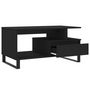 Voir la diapositive 6 : VIDAXL Table basse Noir 90x49x45 cm Bois d ingénierie