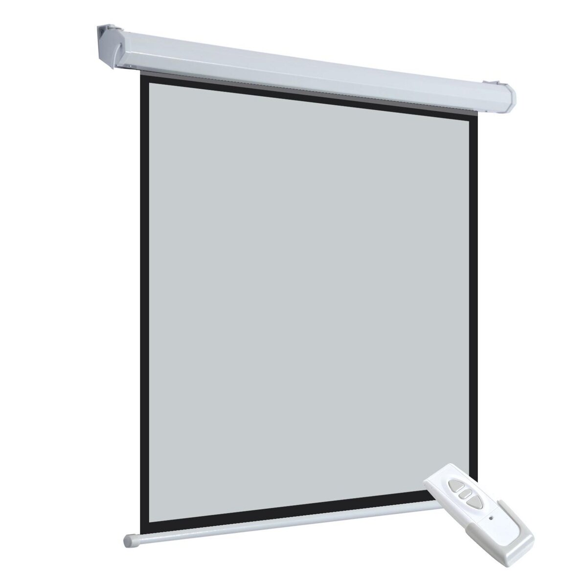 HOMCOM Ecran de projection motorisé home-cinéma format 4:3 84 pouces 171L x 128H cm blanc