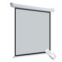 Voir la diapositive 1 : HOMCOM Ecran de projection motorisé home-cinéma format 4:3 84 pouces 171L x 128H cm blanc