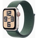 APPLE Montre connectée SE 44mm Lumière Stellaire/Vert Loop Cell
