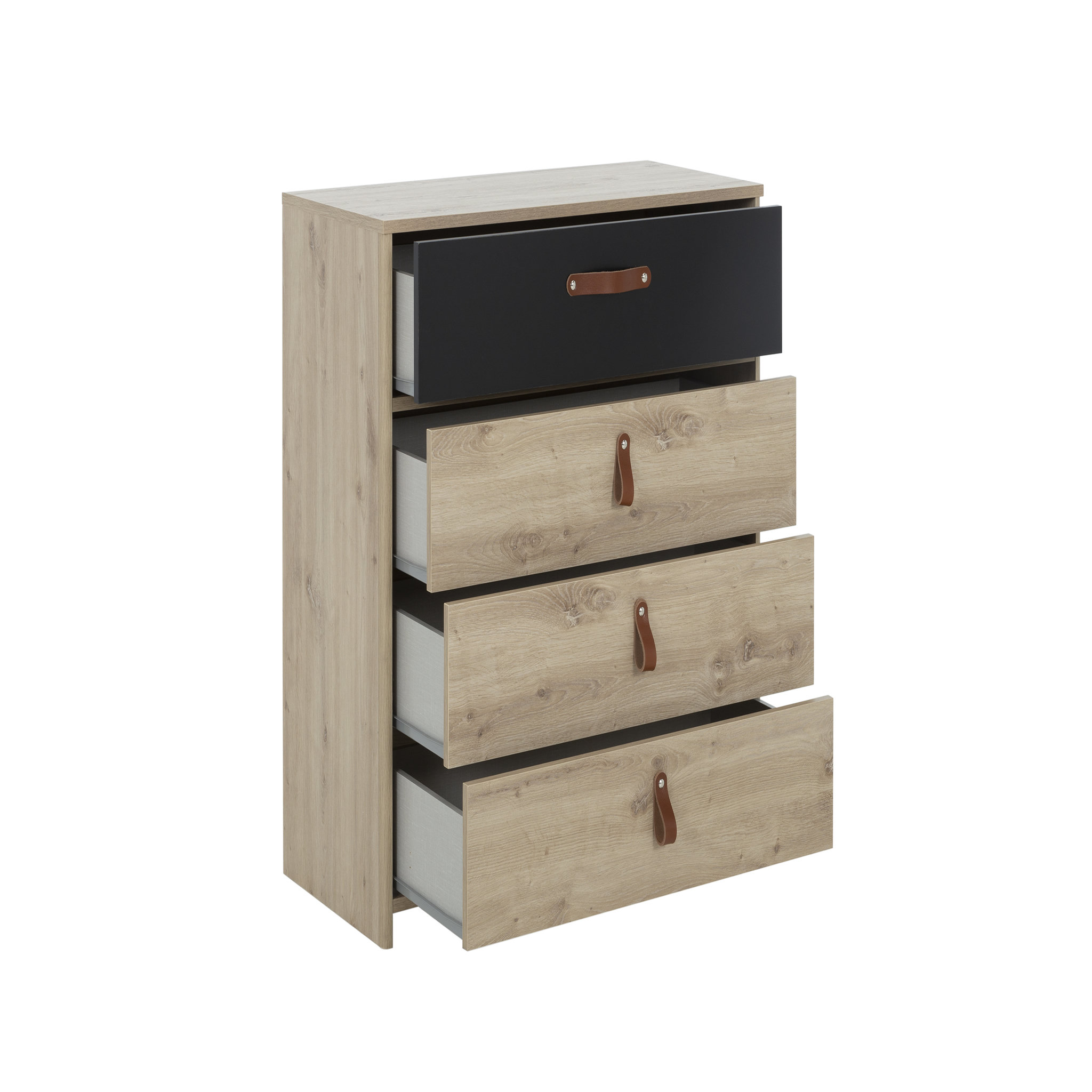 Voir la diapositive 2 : Commode 3 tiroirs L85xH68xP41cm MARCUS