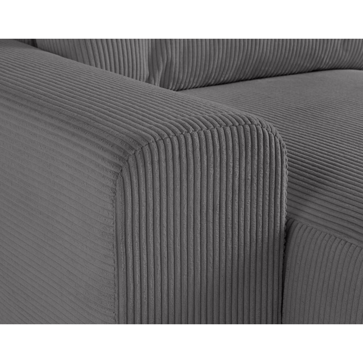 LISA DESIGN Garance - canapé modulable d'angle droit - 6 places - en velours côtelé