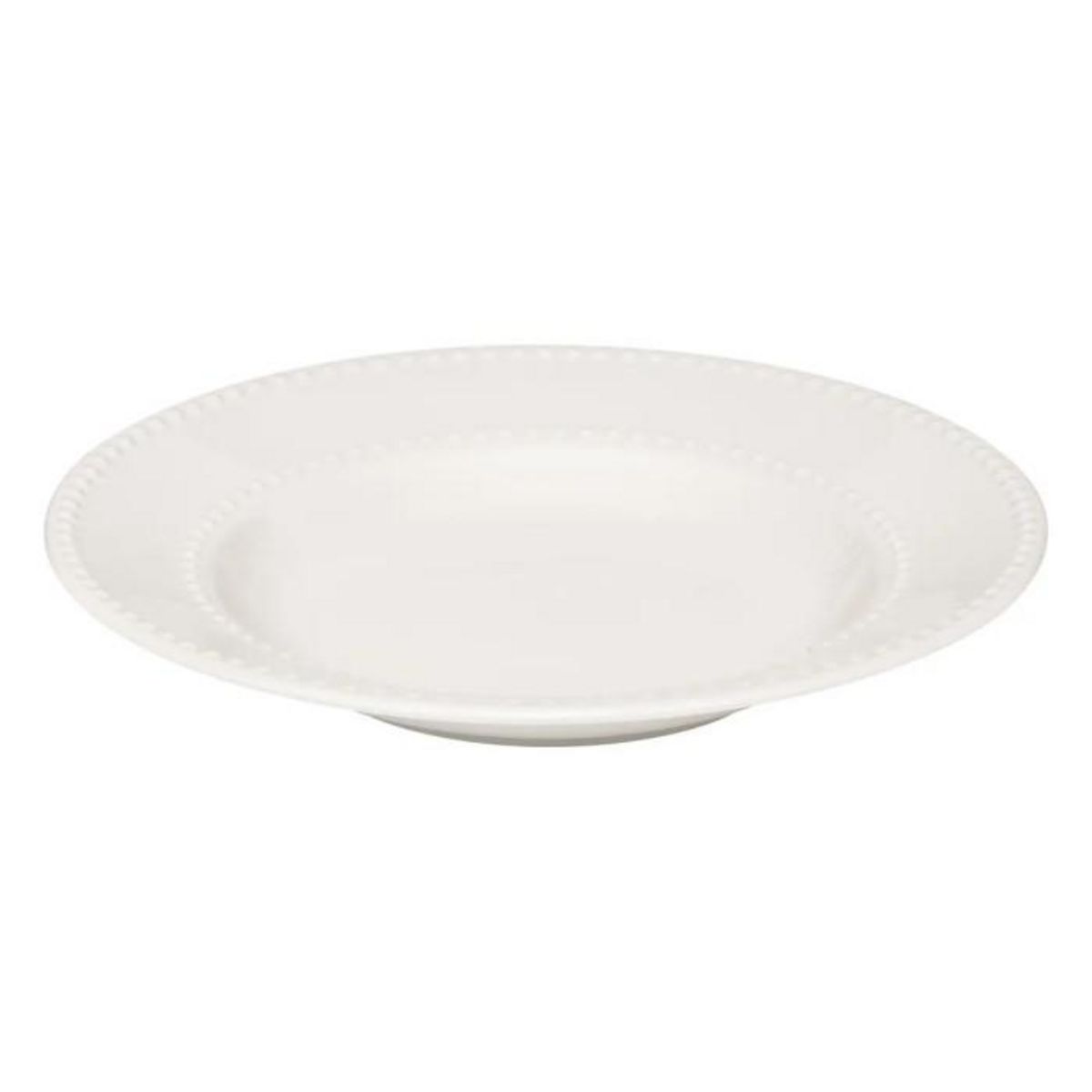 SECRET DE GOURMET Lot de 6 Assiettes Creuses  Perle  22cm Blanc