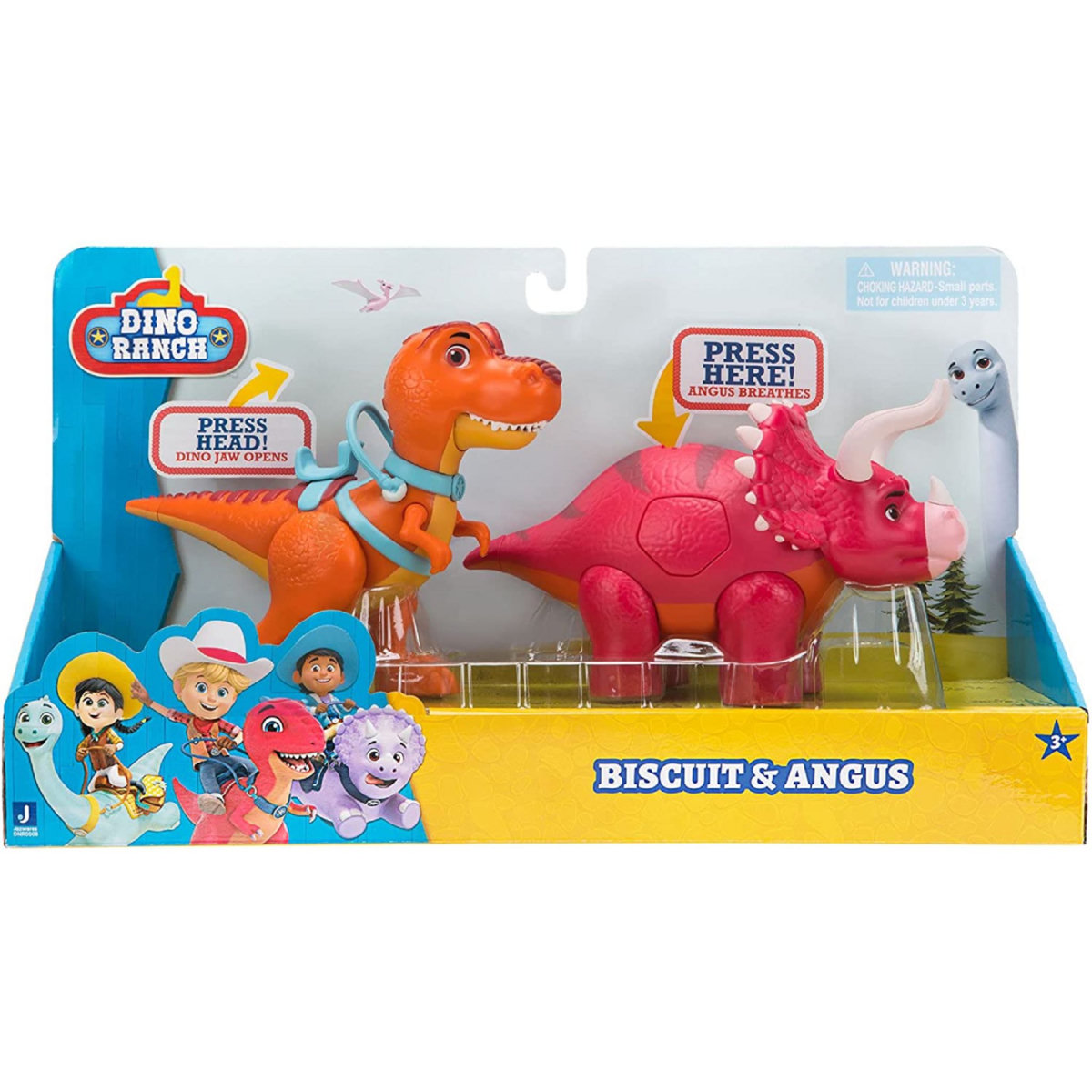 JAZWARES Dino Ranch Biscuit et Angus