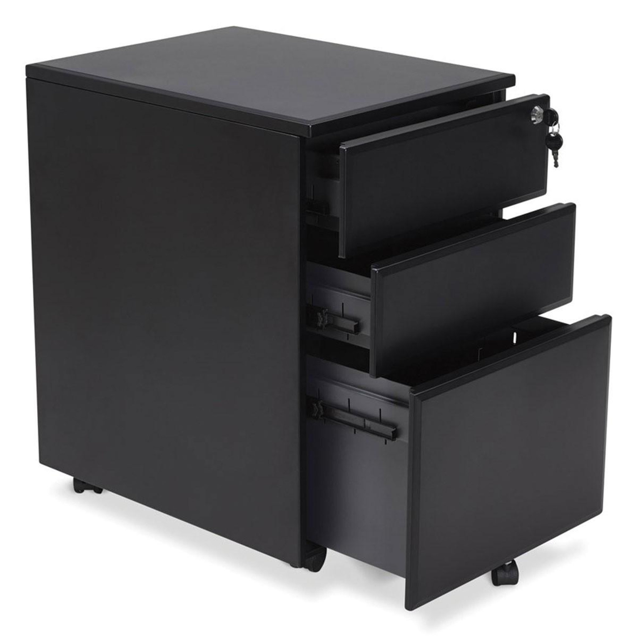 Voir la diapositive 6 : Paris Prix Caisson de bureau  jefferson  61cm noir