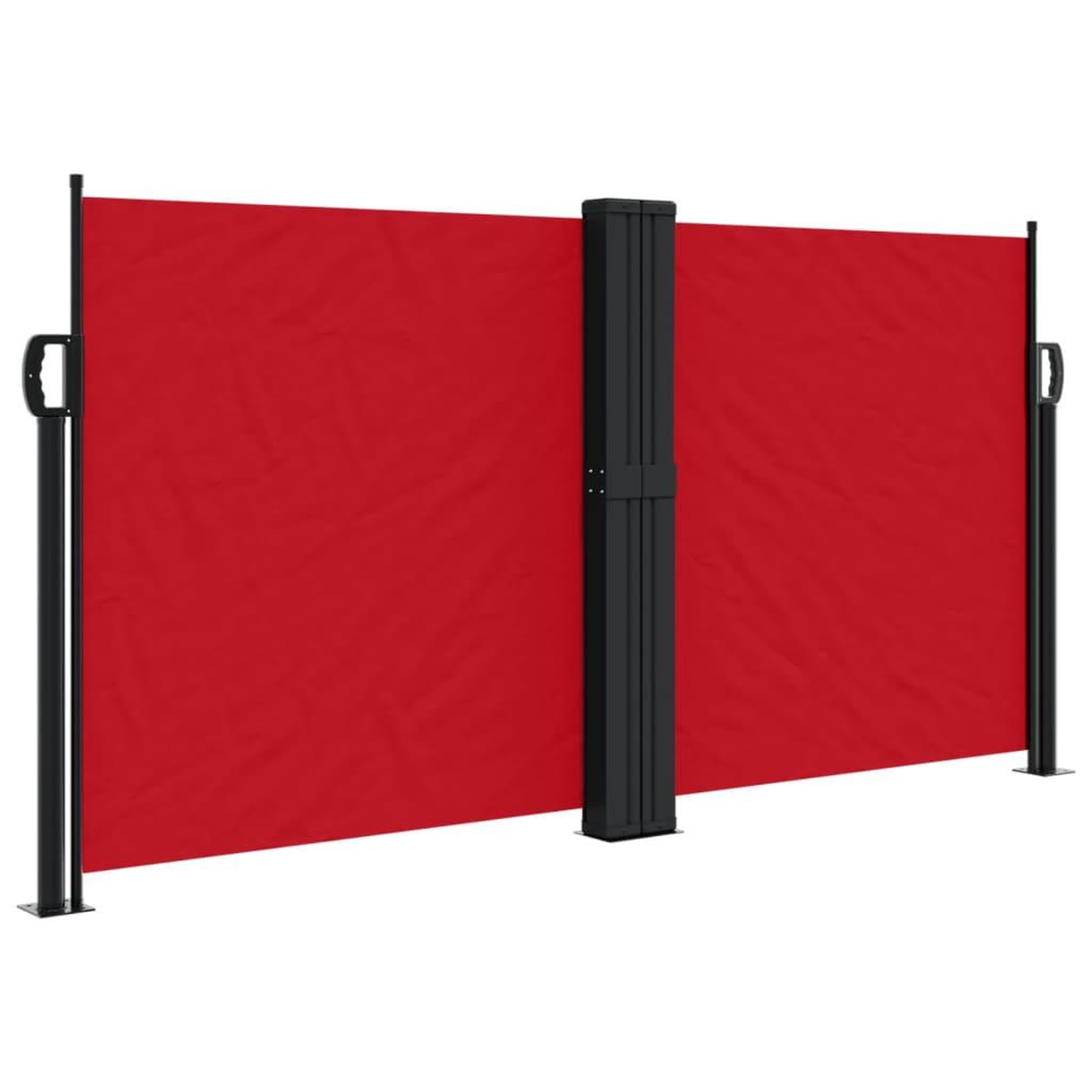 Voir la diapositive 2 : VIDAXL Auvent lateral retractable rouge 120x1200 cm