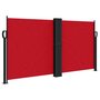 Voir la diapositive 2 : VIDAXL Auvent lateral retractable rouge 120x1200 cm