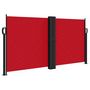 Voir la diapositive 2 : VIDAXL Auvent lateral retractable rouge 120x1200 cm