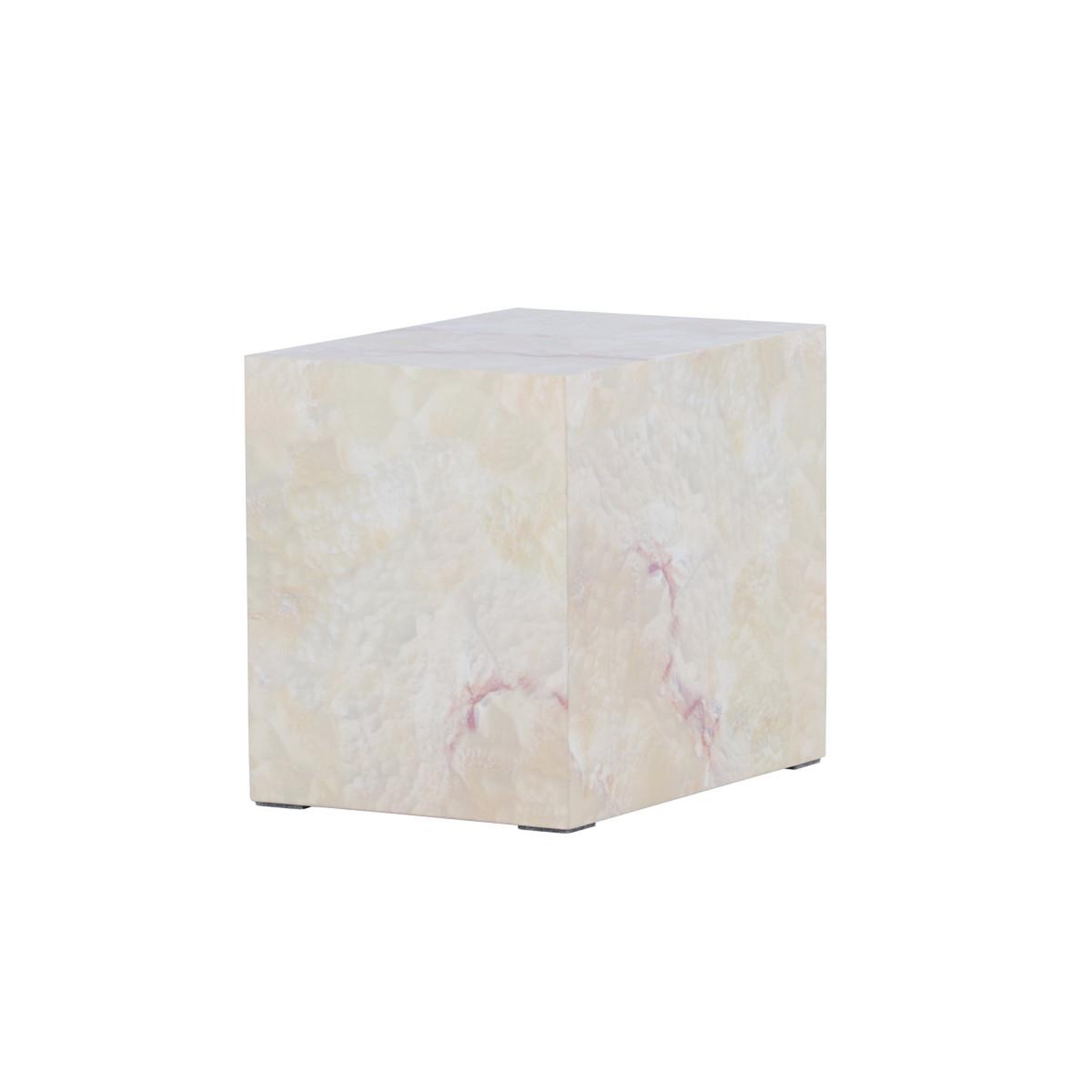 Voir la diapositive 4 : Paris Prix Table de chevet effet pierre  york  35cm beige