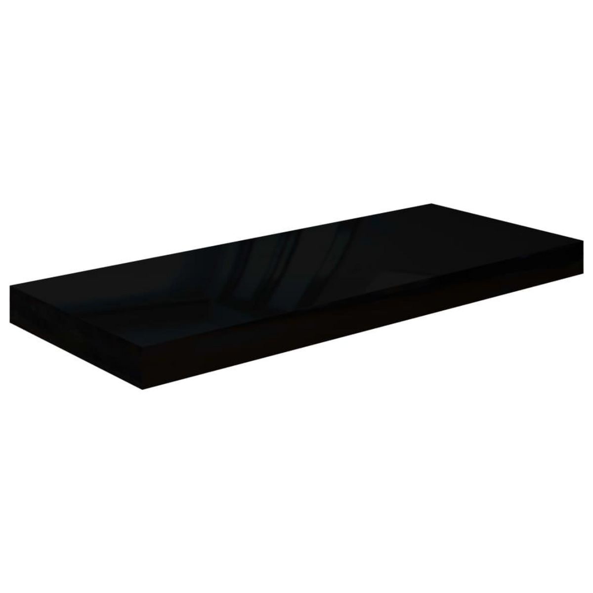 VIDAXL Etagere murale flottante Noir brillant 60x23,5x3,8 cm MDF