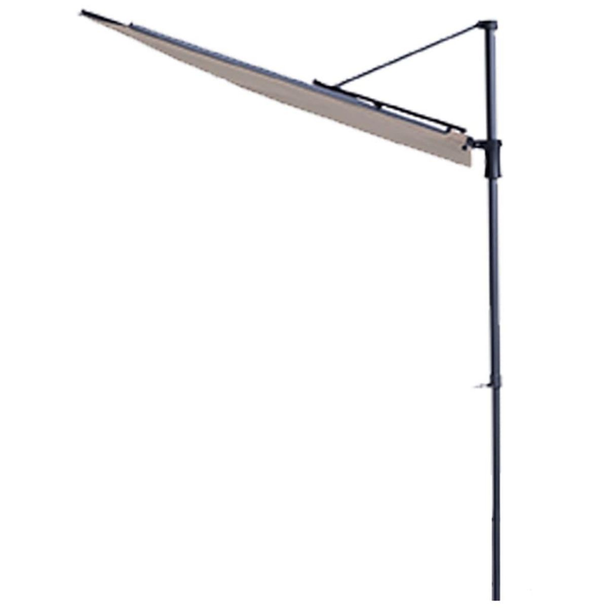 MADISON Madison Parasol de balcon Sun Wave 270 x 150 cm Ecru PAC3P016