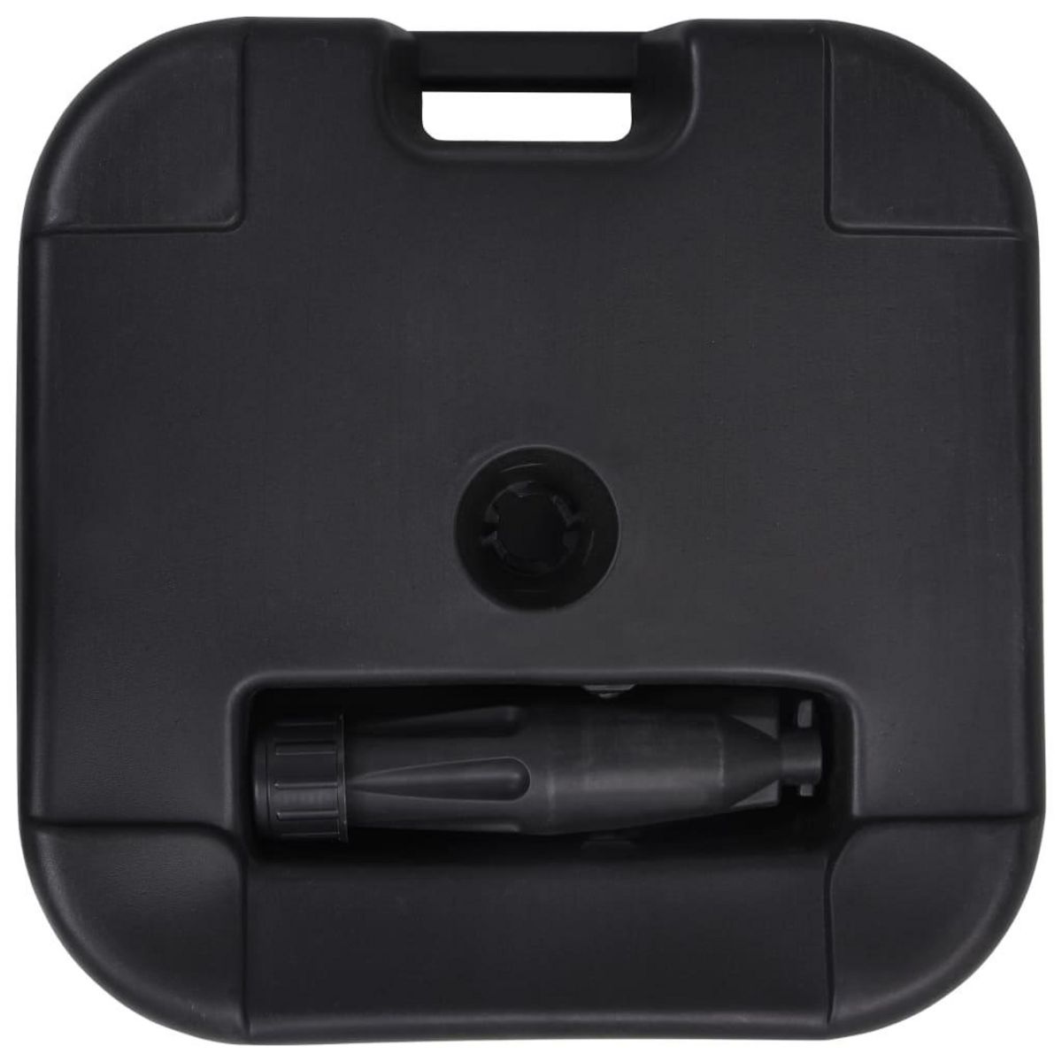 VIDAXL Socle de parasol Rempli de sable/d'eau 24 L Noir