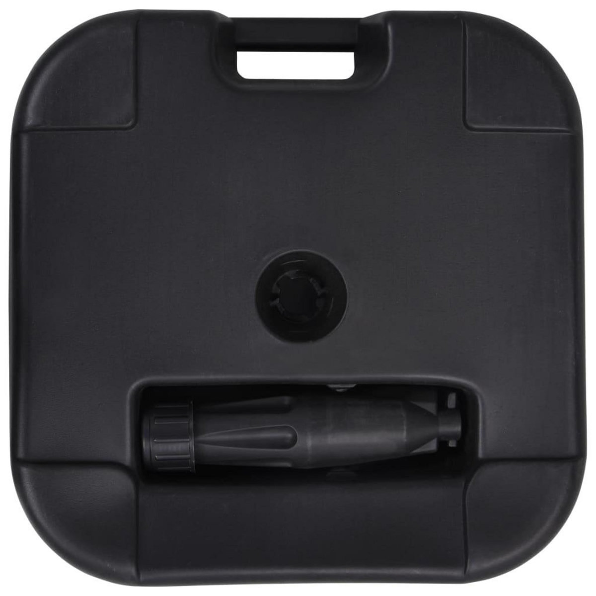 VIDAXL Socle de parasol Rempli de sable/d'eau 24 L Noir