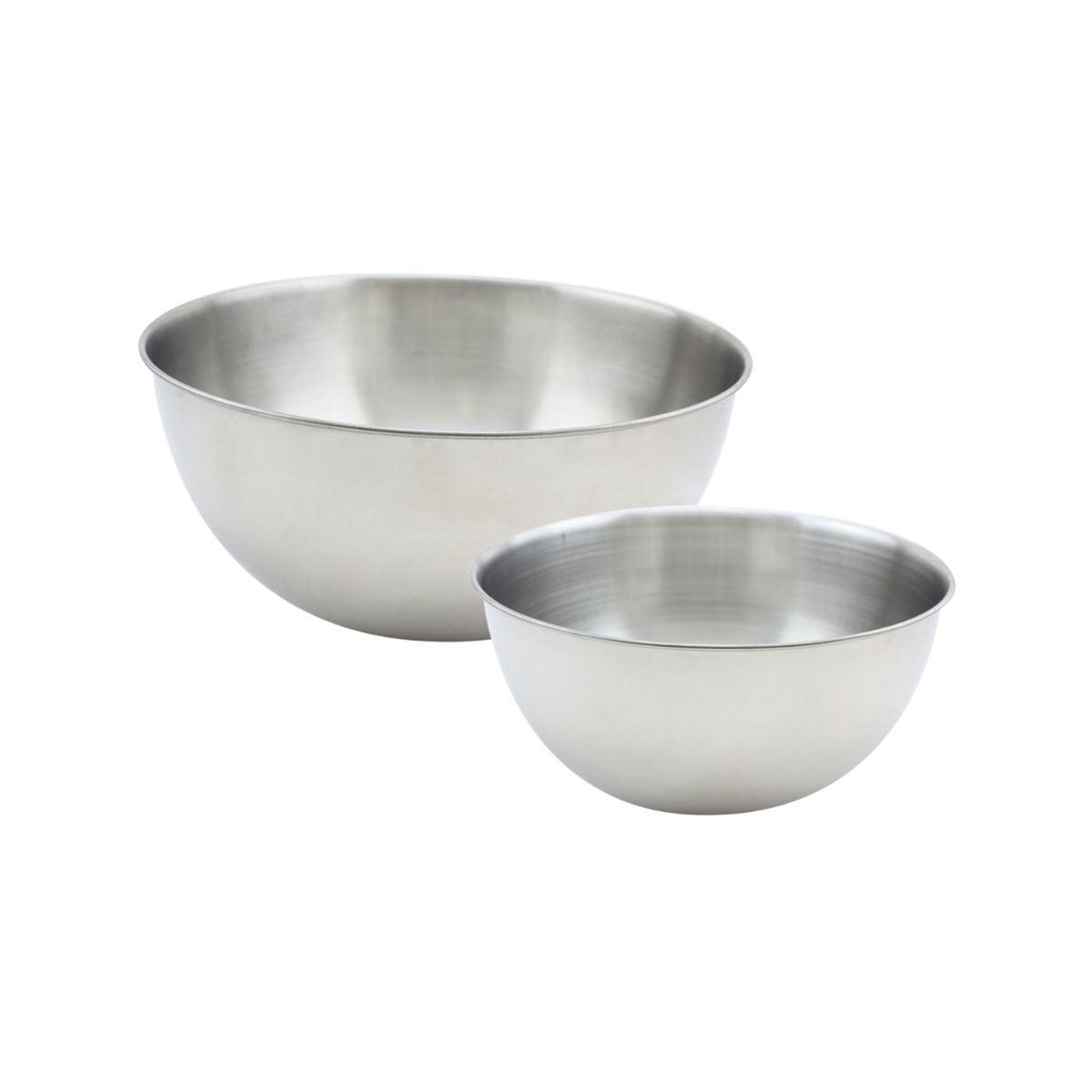 Fackelmann Set de 2 bols à mixer en inox 20,5 et 25 cm fackelmann basic
