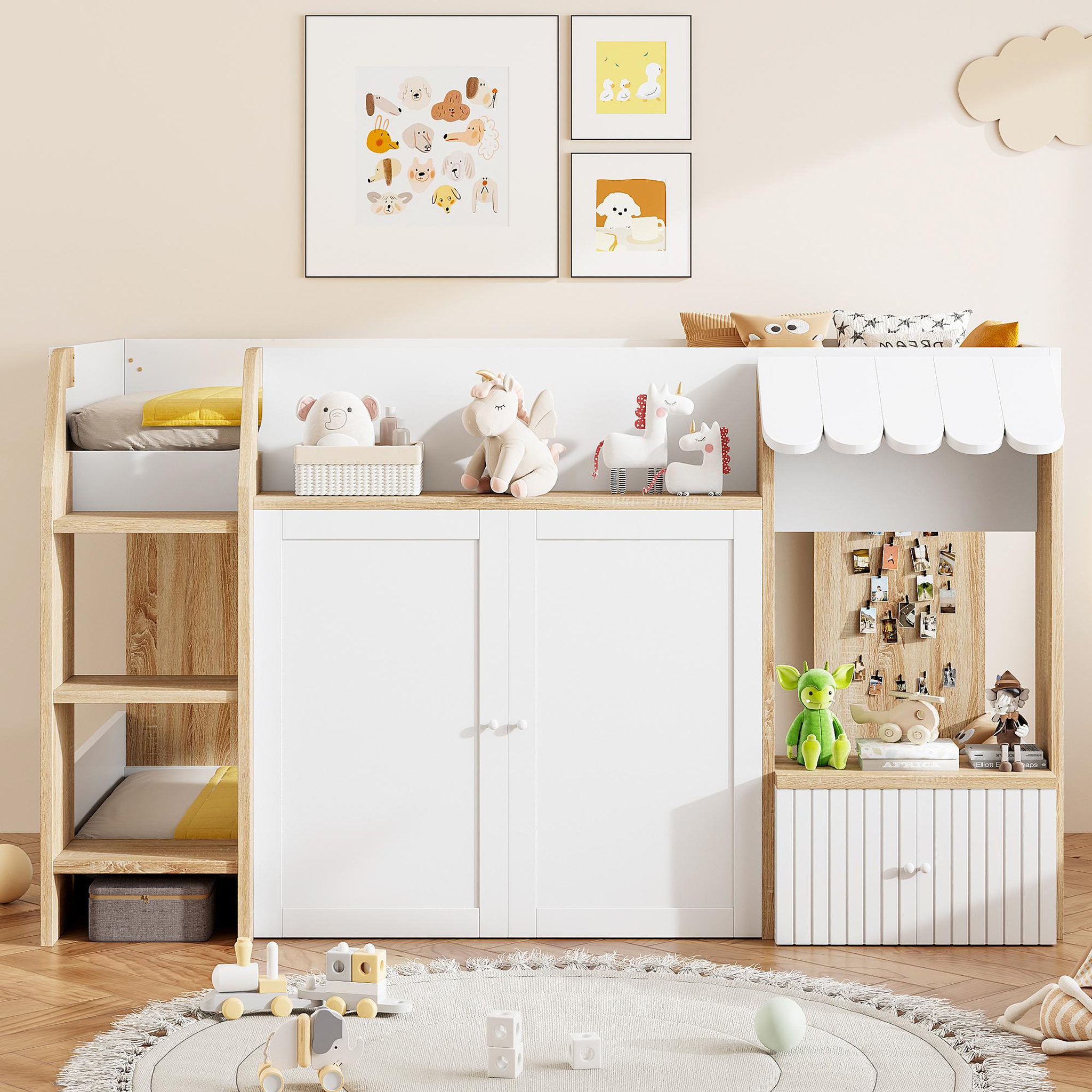 Voir la diapositive 2 : MERAX Lit mezzanine enfant