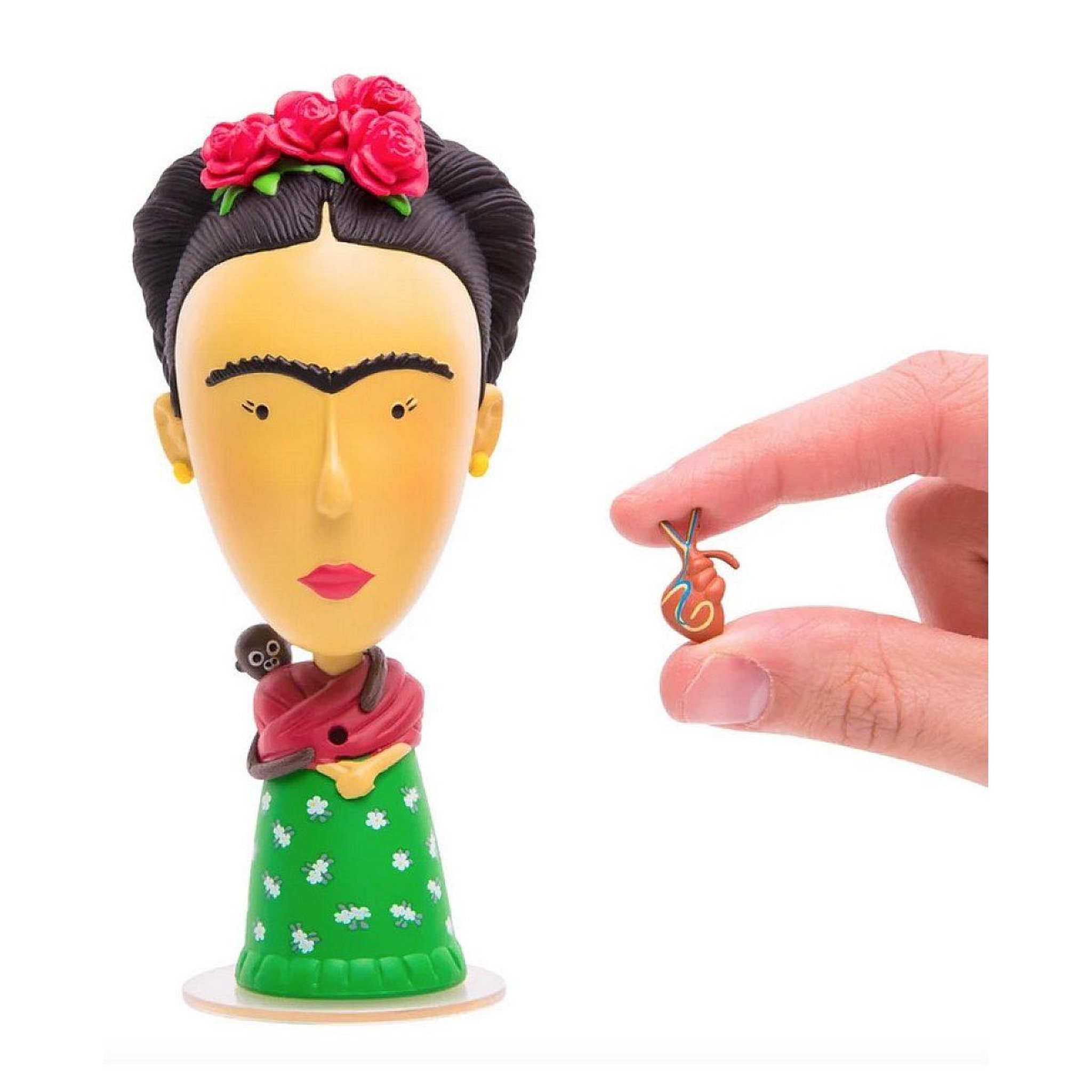 Voir la diapositive 2 : TODAY IS ART DAY Figurine de frida kalho avec accessoires