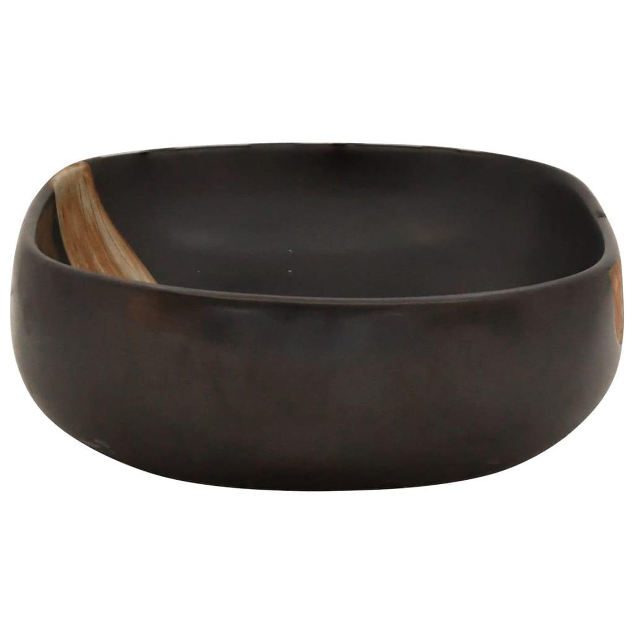 Voir la diapositive 5 : VIDAXL Vasque a poser noir ovale 59x40x14 cm ceramique