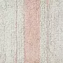 Lorena Canals Tapis lavable beige avec rayures roses 140 x 200 cm
