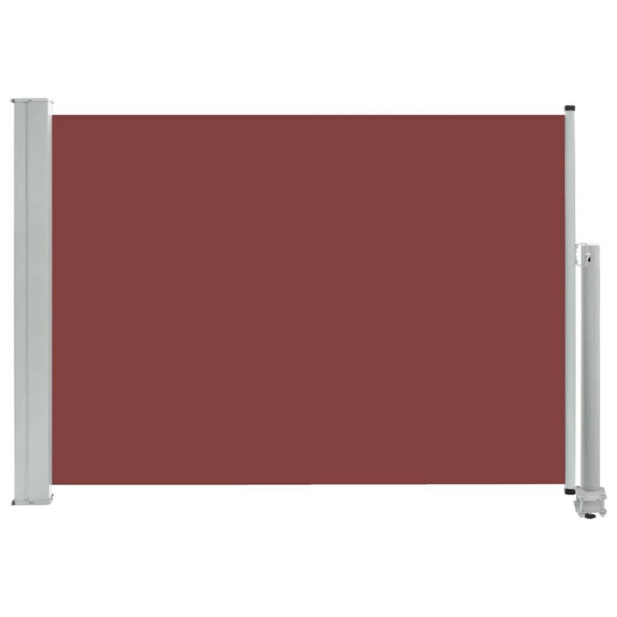 VIDAXL Auvent lateral retractable de patio 80x300 cm Marron