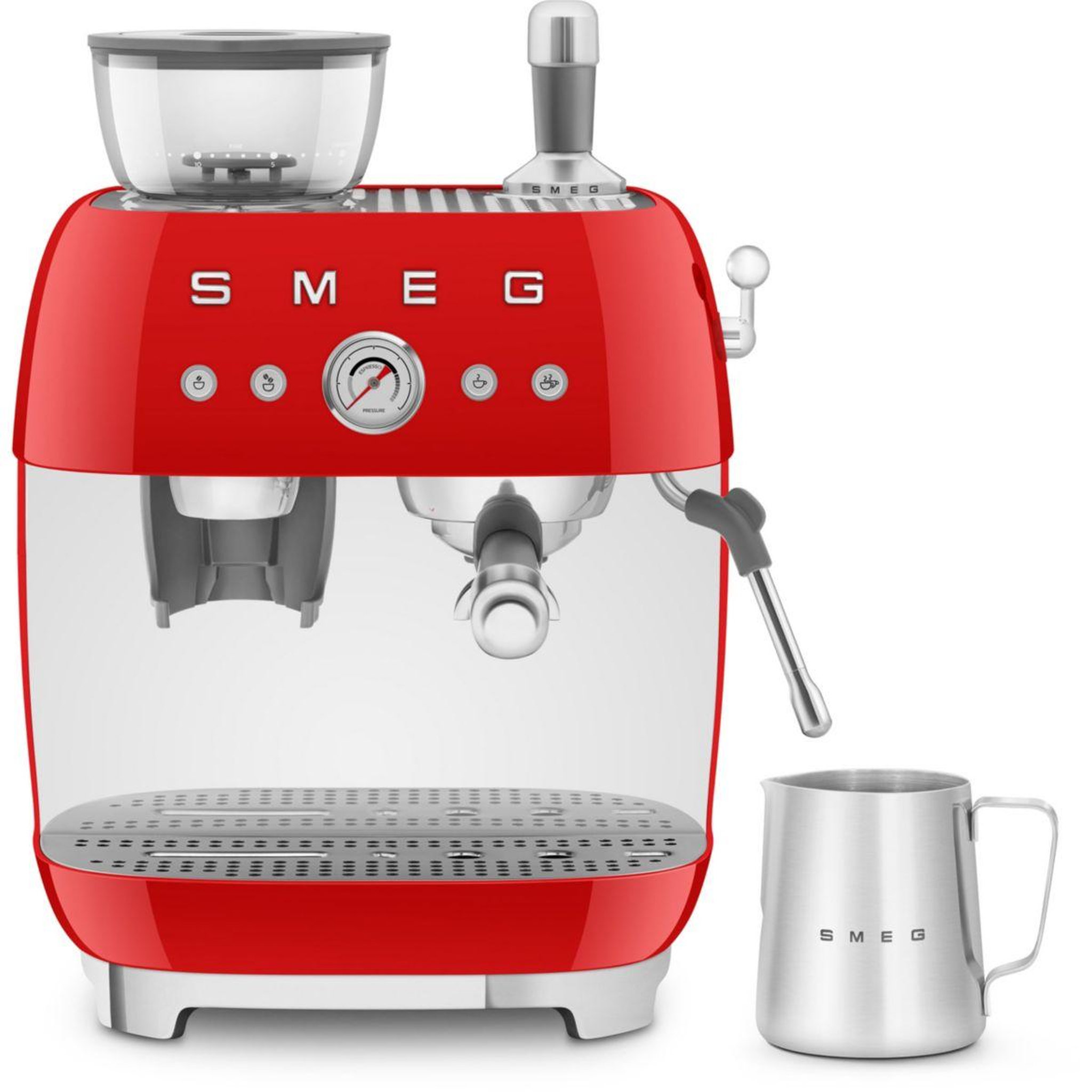 Voir la diapositive 3 : SMEG Expresso broyeur egf03rdeu