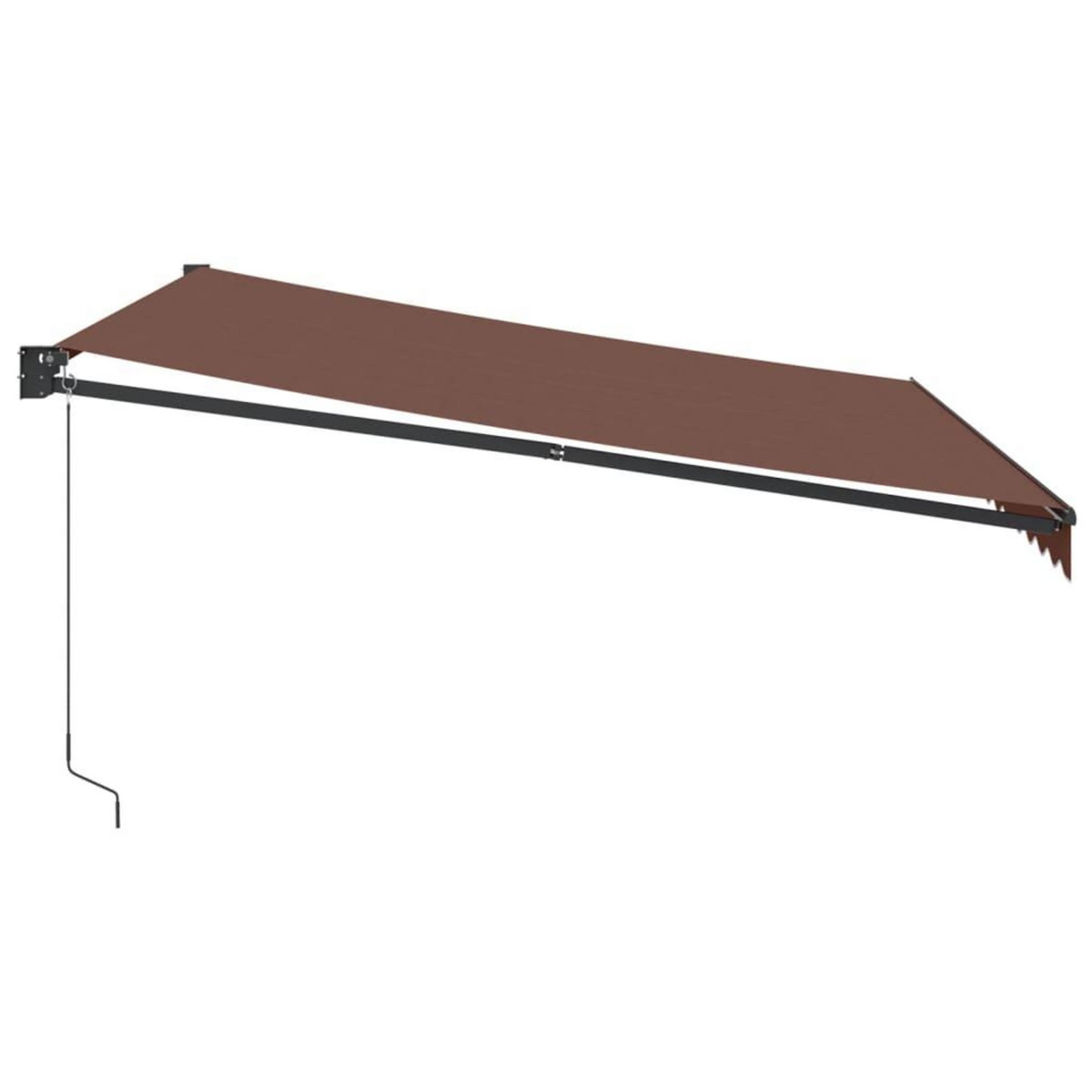 VIDAXL Auvent manuel retractable marron 400x300 cm