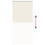 Voir la diapositive 5 : VIDAXL Store enrouleur occultant blanc casse 110x230 cm largeur tissu