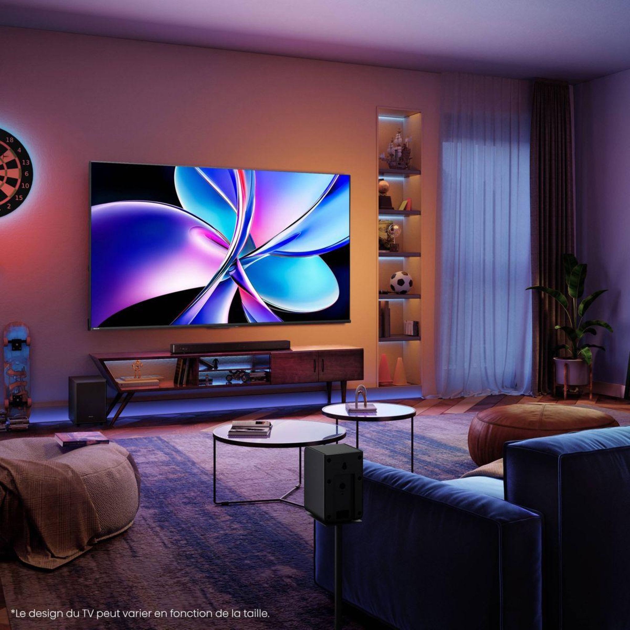 Voir la diapositive 2 : Hisense TV QLED 85E7Q PRO 2025-85 pouces (215cm)