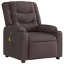 Voir la diapositive 2 : VIDAXL Fauteuil de massage inclinable Marron fonce Tissu