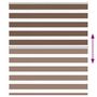 Voir la diapositive 5 : VIDAXL Store zebre marron 120x100cm largeur du tissu 115,9cm polyester