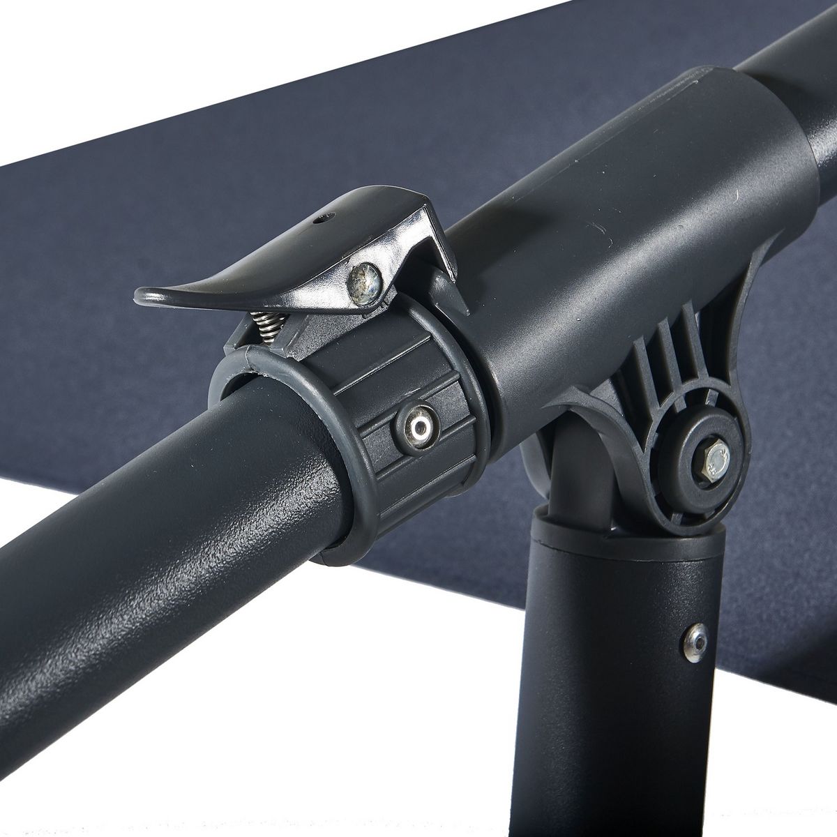 GARDENSTAR Parasol déporté rond D3 x H2.45 m gris bleuté  LEA