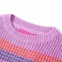 VIDAXL Pull-over raye tricote pour enfants lilas et rose 104