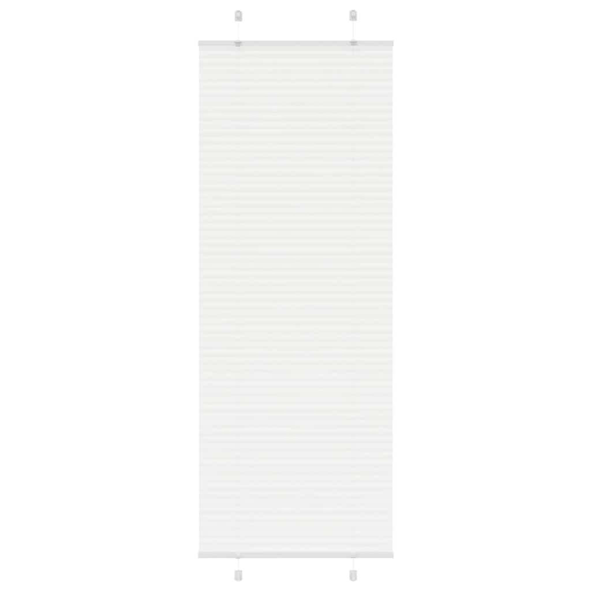 VIDAXL Store plisse blanc 75x200 cm largeur du tissu 74,4 cm polyester