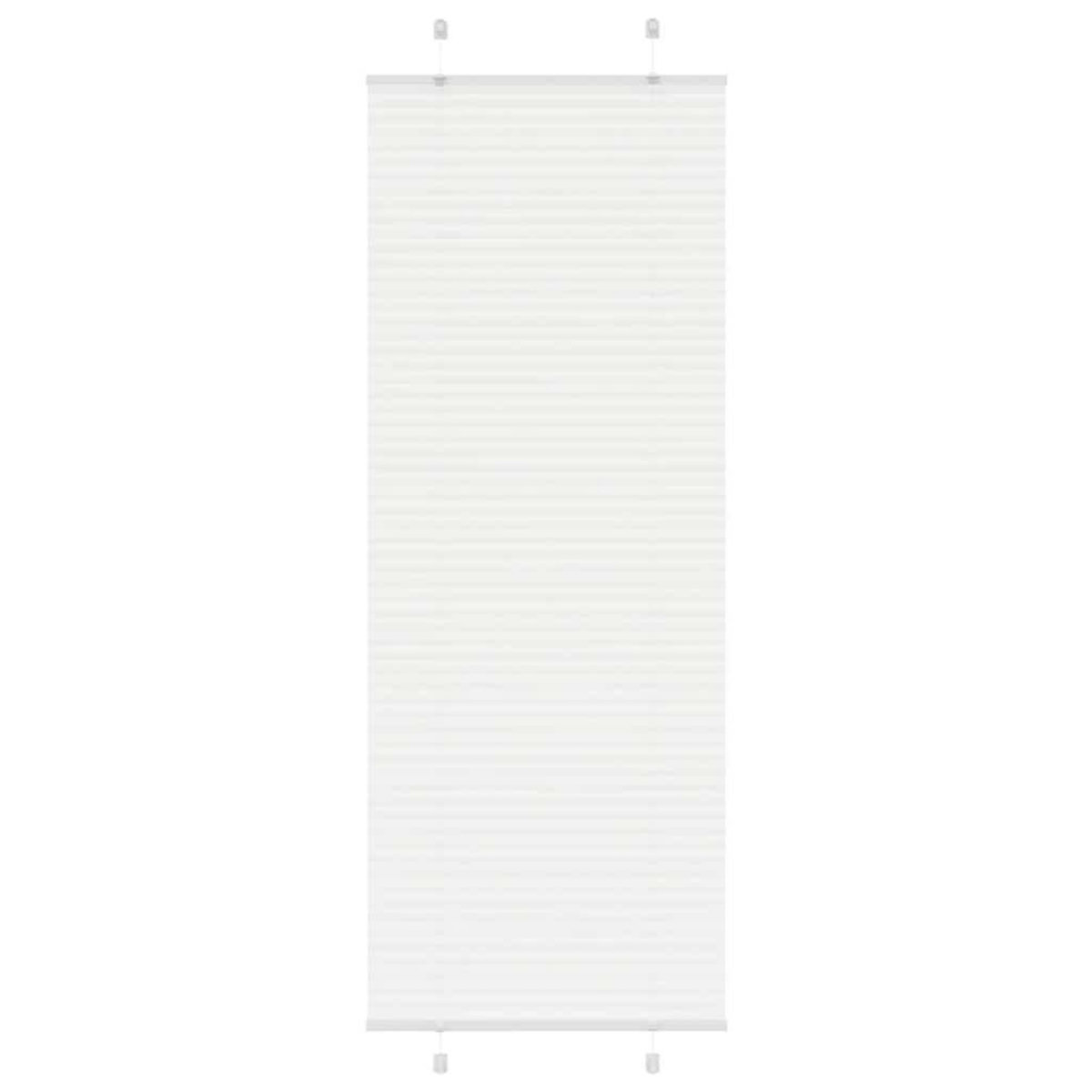 VIDAXL Store plisse blanc 75x200 cm largeur du tissu 74,4 cm polyester