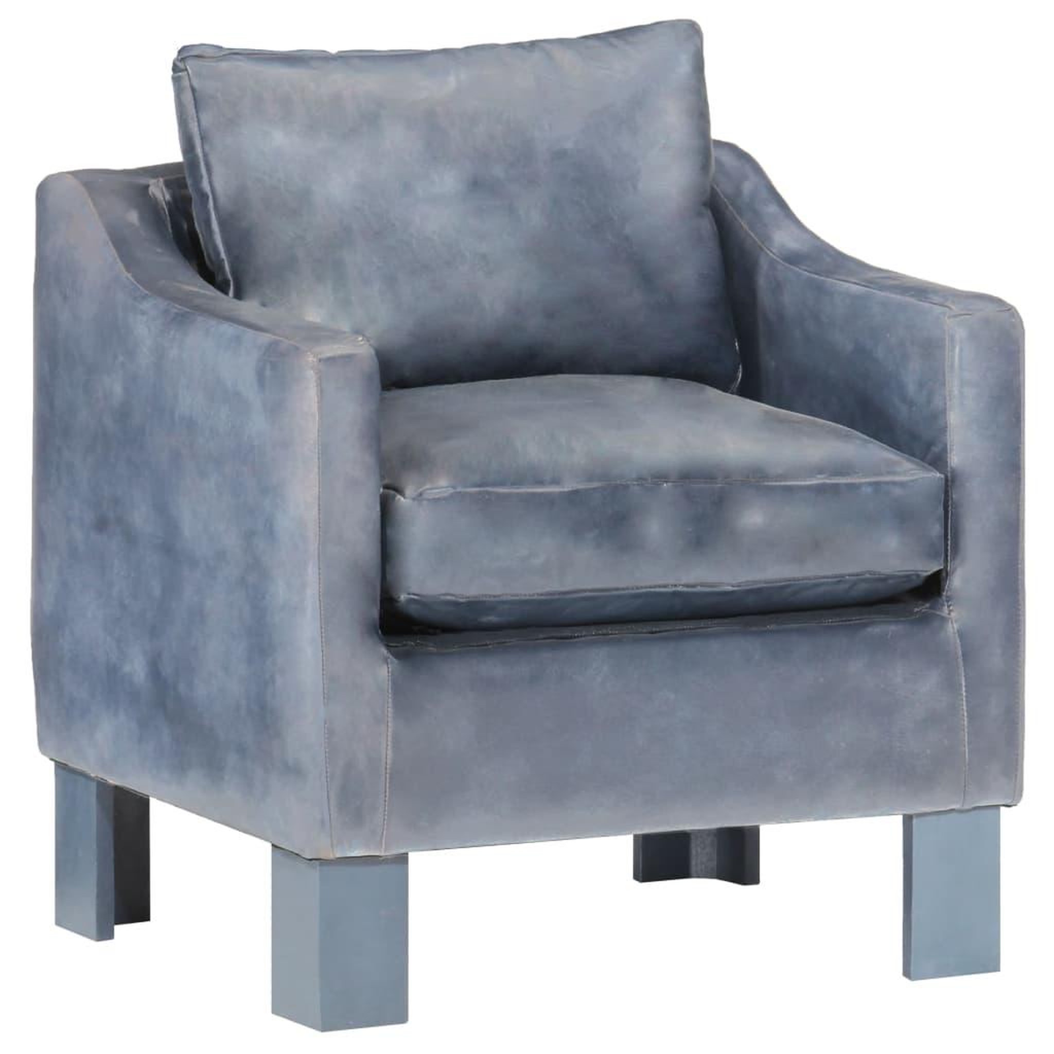 Voir la diapositive 1 : VIDAXL Chaise cabriolet Gris cuir veritable