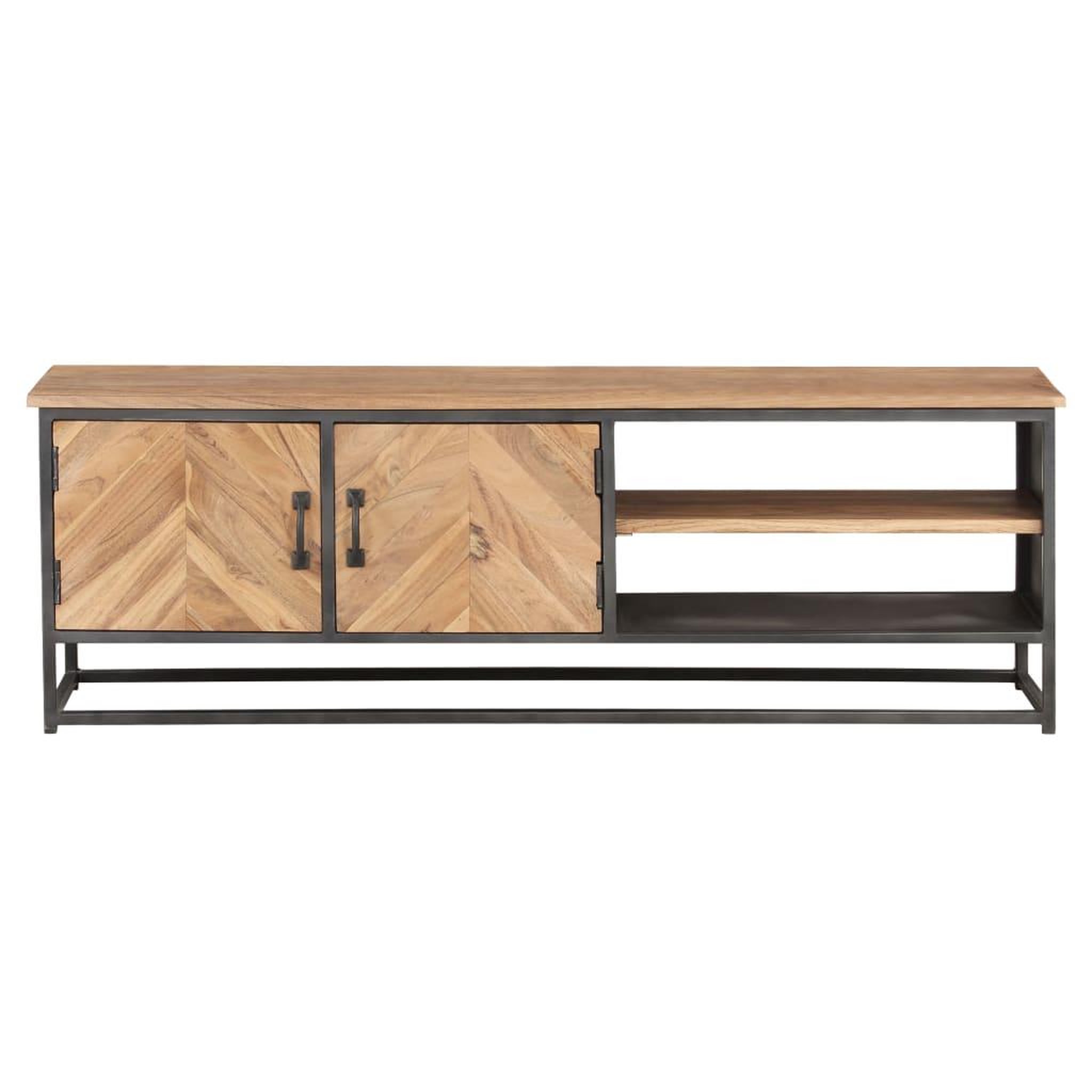 Voir la diapositive 2 : VIDAXL Meuble tv 120x30x40 cm bois d'acacia massif