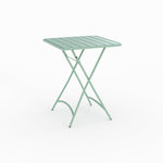 Rendez vous déco Table de jardin pliante en métal vert clair 2 personnes-Yumi