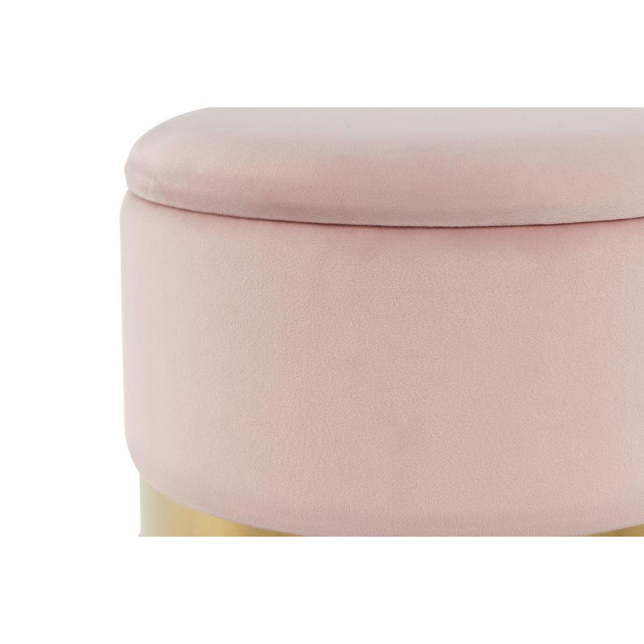 Voir la diapositive 2 : Paris Prix Lot de 2 poufs & coffres de rangement  zora  44cm rose