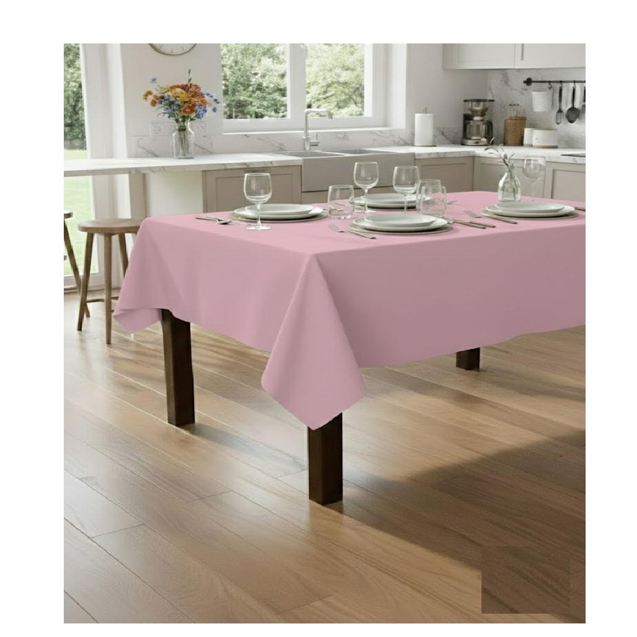 Voir la diapositive 3 : Eden Nappe en polyester finition ourlet nels
