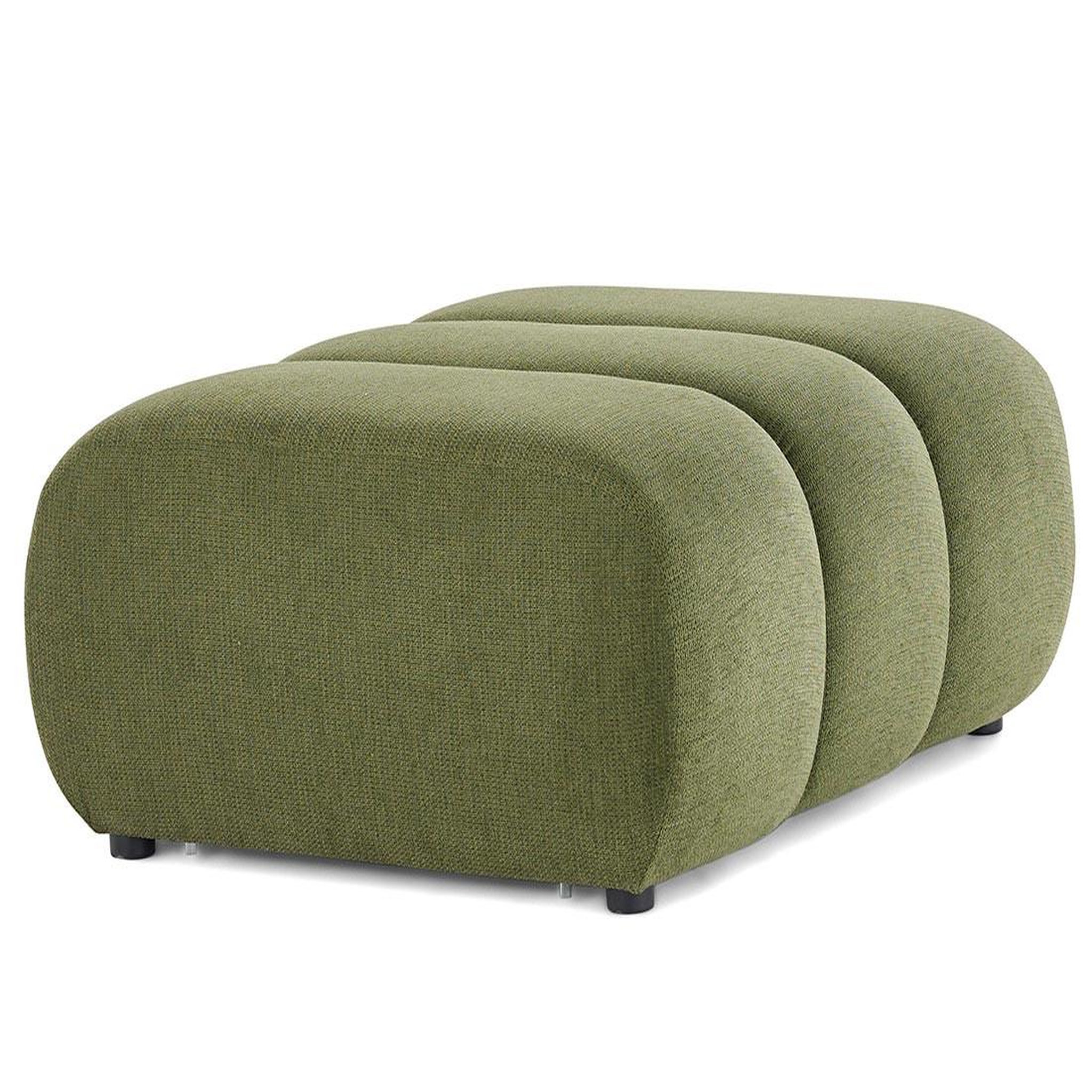 Voir la diapositive 3 : LISA DESIGN Debbie - pouf en tissu texturé
