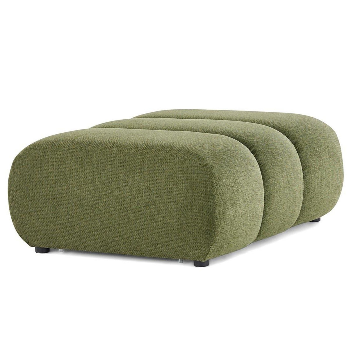 LISA DESIGN Debbie - pouf en tissu texturé