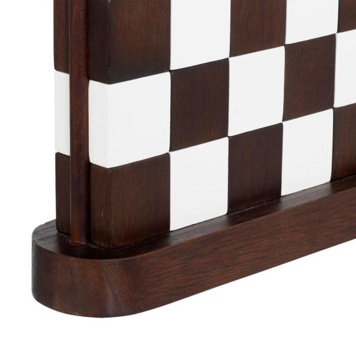 ATMOSPHERA Damier Déco en Bois  Twisted Lime  28cm Marron