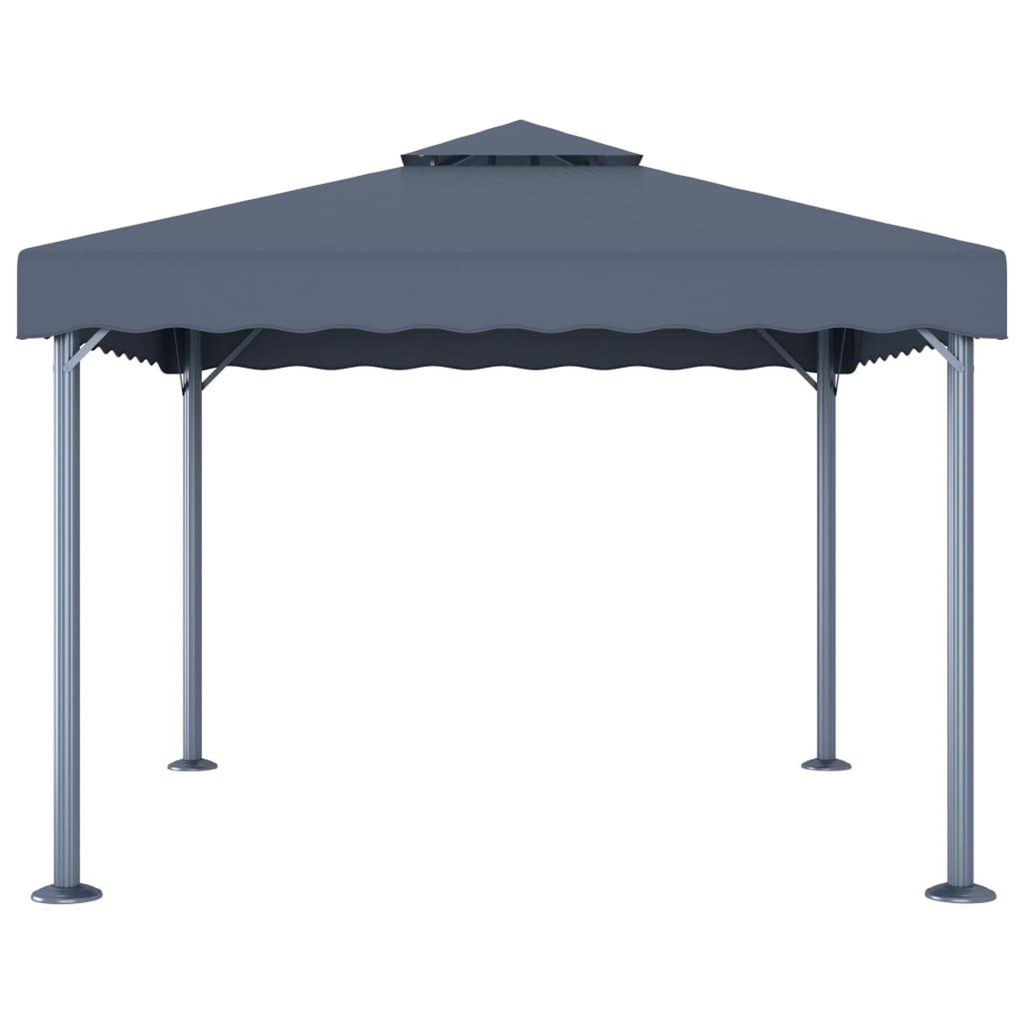 Voir la diapositive 2 : VIDAXL Tonnelle 300x300 cm Anthracite Aluminium