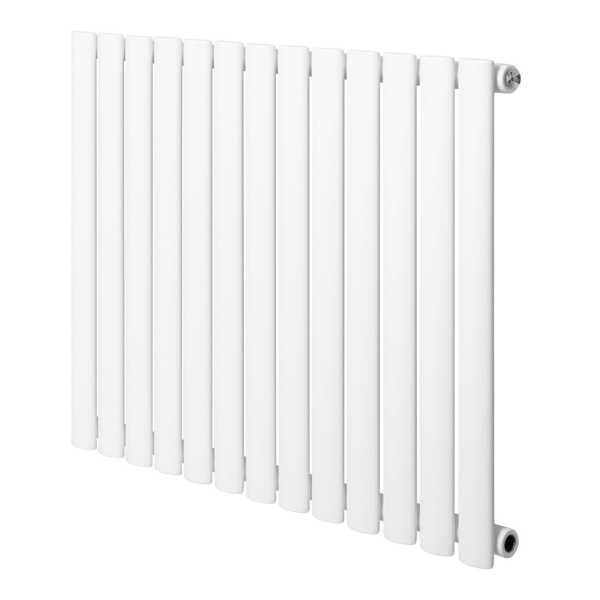 MONSTERSHOP Radiateur à colonnes ovales, 1 panneau - 600 x 780 mm. Coloris disponibles : Gris, Noir, Blanc