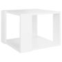 Voir la diapositive 2 : VIDAXL Table basse Blanc 40x40x30 cm Bois d'ingenierie